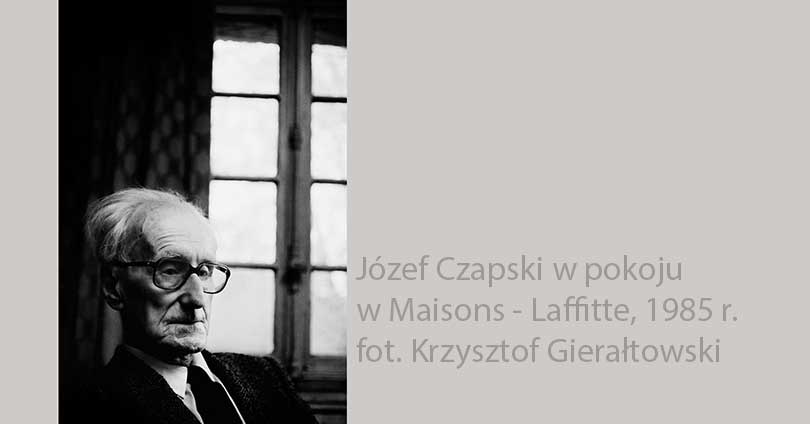 Portret Józefa Czapskiego, 1985 r., fot. Krzysztof Gierłatowski