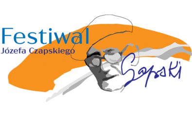 logo festiwalu z pomarańczowym elementem