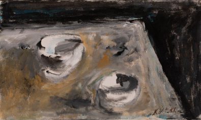 Józef Czapski, Deux bols, 1987 Huile sur toile Collection Richard et Barbara Aeschlimann © Succession Józef Czapski