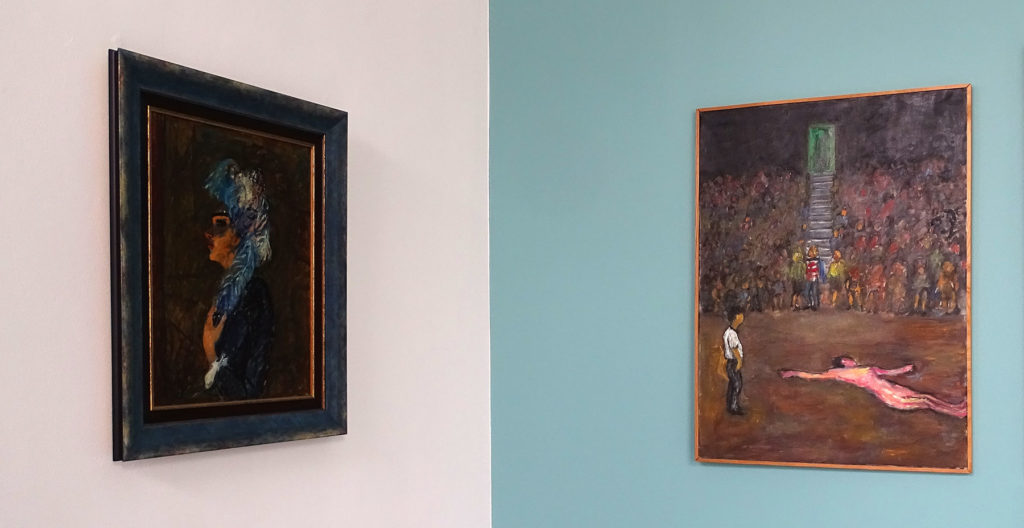 obrazy józefa czapskiego na ścianie galerii KORDEGARDA