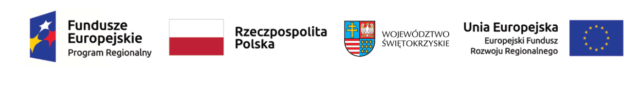 kolorowe logotypu UE i województwa świętokrzyskiego i Rzeczpospolitej Polski