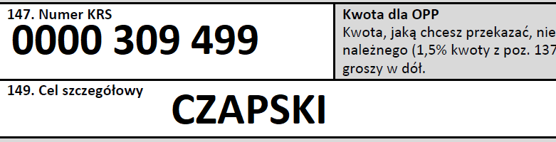 fragment formularza pit